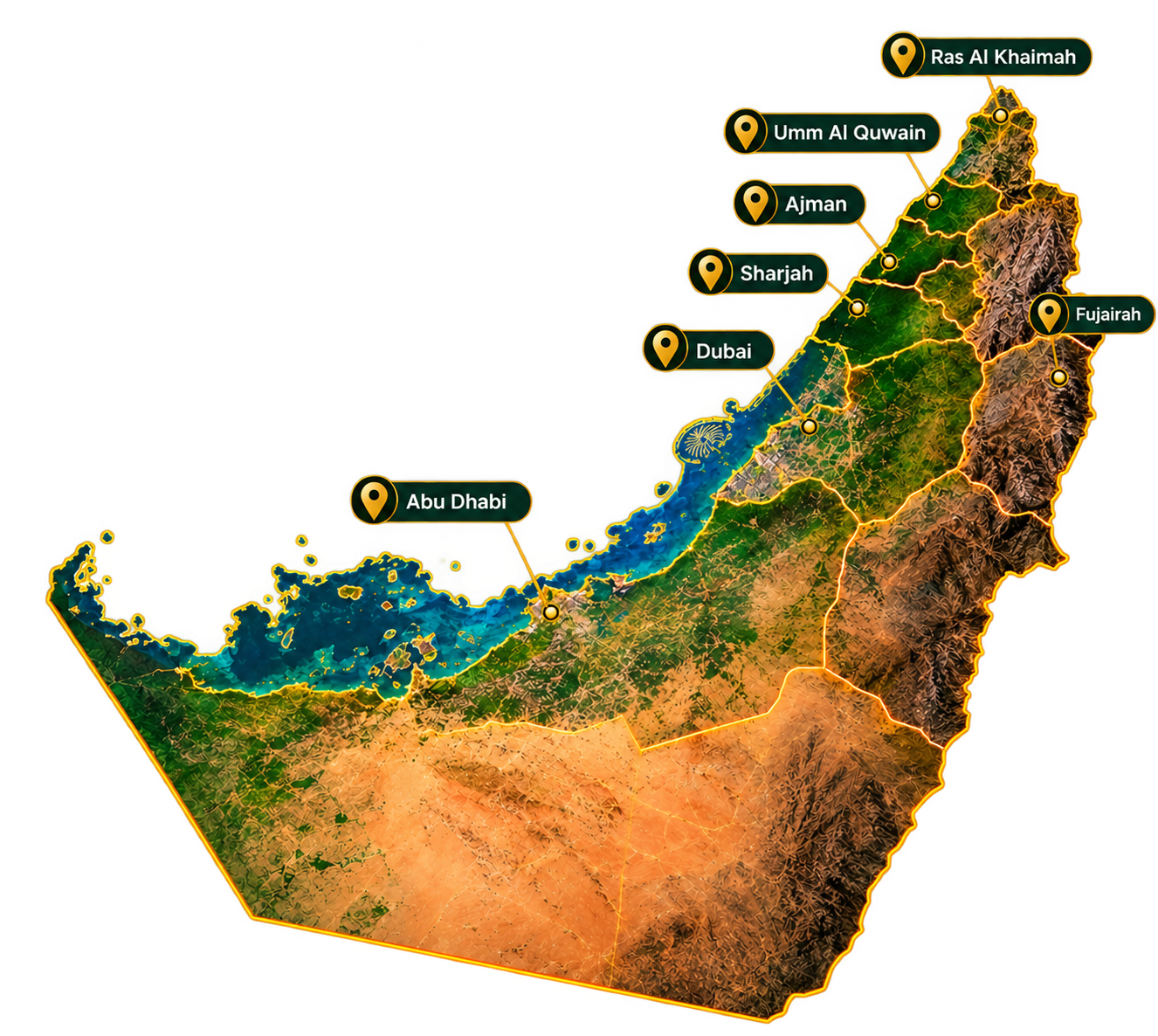 ALQAED fuel supply coverage across the United Arab Emirates